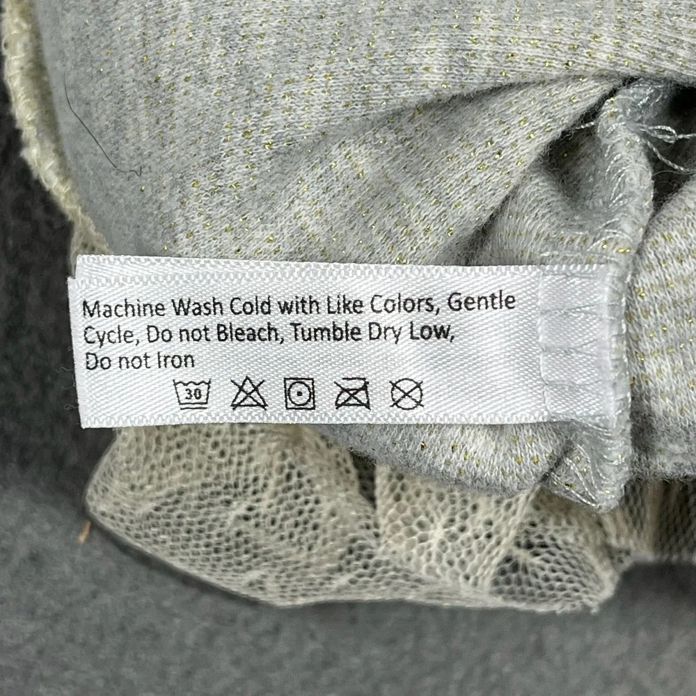 Vintage Truly Scrumptious by Heidi Klum Baby Tutu Dress Gray Glitter‎ Crown 12M